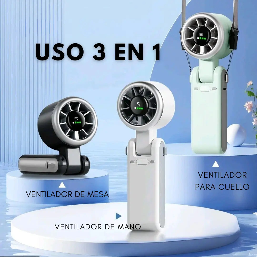 🌬️ Mini Fan Pro – Tu mejor aliada para sobrevivir el calor 🔥